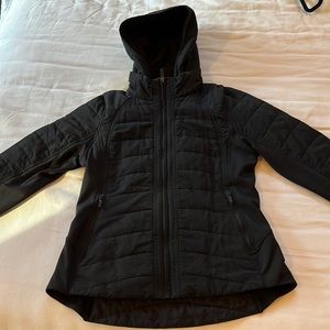 Lululemon Black jacket size 10 Pictures show with hood and without